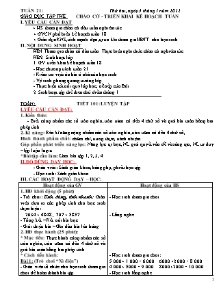 Giáo án Tổng hợp các môn Lớp 3 - Tuần 21 - Năm học 2021-2022 (Bản hay)