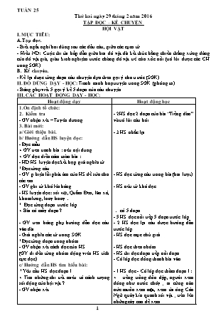 Giáo án Tổng hợp các môn Lớp 3 - Tuần 25 - Năm học 2015-2016