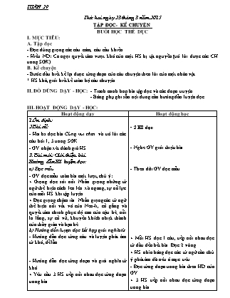 Giáo án Tổng hợp các môn Lớp 3 - Tuần 29 - Năm học 2014-2015