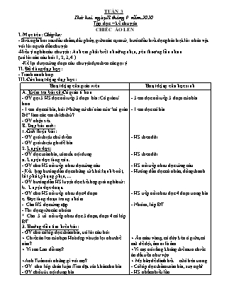 Giáo án Tổng hợp các môn Lớp 3 - Tuần 3 - Năm học 2020-2021 - Nguyễn Thị Yến Vỹ