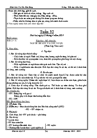 Giáo án Tổng hợp các môn Lớp 3 - Tuần 32 - Năm học 2018-2019 - Tào Thị Kim Dung