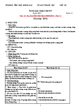 Giáo án Tổng hợp các môn Lớp 3 - Tuần 34 - Năm học 2020-2021 - Mai Thanh Sen