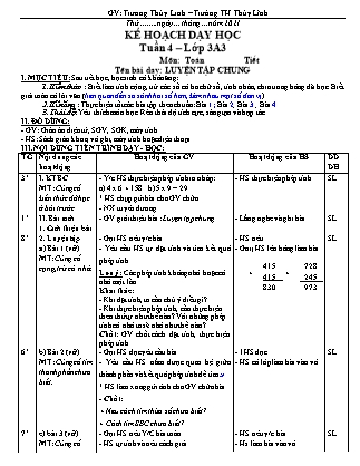 Giáo án Tổng hợp các môn Lớp 3 - Tuần 4 - Năm học 2021-2022 - Trương Thùy Linh