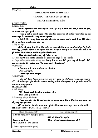 Giáo án Tổng hợp các môn Lớp 3 - Tuần 5 - Năm học 2018-2019