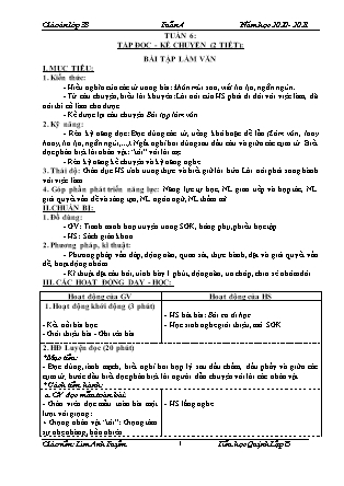 Giáo án Tổng hợp các môn Lớp 3 - Tuần 6 - Năm học 2020-2021 - Lìm Anh Tuyến