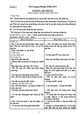 Giáo án Tổng hợp các môn Lớp 3 - Tuần 7 - Năm học 2014-2015