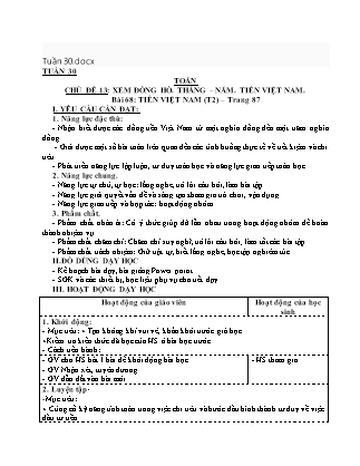 Giáo án môn Toán Lớp 3 sách Kết nối tri thức - Tuần 30 - Chủ đề 13: Xem đồng hồ. Tháng-Năm. Tiền Việt Nam - Bài 68: Tiền Việt Nam (Tiết 2) Giáo án môn Toán Lớp 3 sách Kết nối tri thức - Tuần 30 - Chủ đề 13: Xem đồng hồ. Tháng-Năm. Tiền Việt Nam - Bài 68: Tiền Việt Nam (Tiết 2)