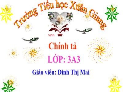 Bài giảng Tiếng Việt 3 - Chính tả (Nghe viết): Hội đua voi ở Tây Nguyên - NH 2021-2022 (GV: Đinh Thị Mai)