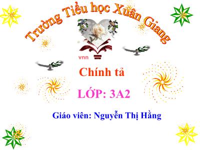 Bài giảng Tiếng Việt 3 - Chính tả (Nghe viết): Tiếng đàn - NH 2021-2022 (GV: Nguyễn Thị Hằng)