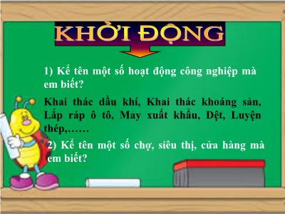 Bài giảng TNXH 3 - Bài: Làng quê và đô thị - NH 2021-2022