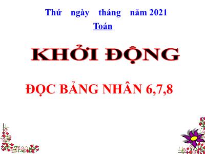Bài giảng Toán 3 - Tuần 9, Bài: Nhân số có ba chữ số với số có một chữ số - NH 2021-2022