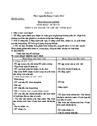 Kế hoạch bài dạy Lớp 3 - Tuần 10 NH 2022-2023 (GV: Đặng Thị Mến)