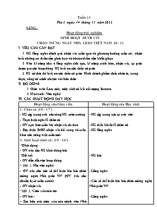 Kế hoạch bài dạy Lớp 3 - Tuần 11 NH 2022-2023 (GV: Nguyễn Thị Loan)