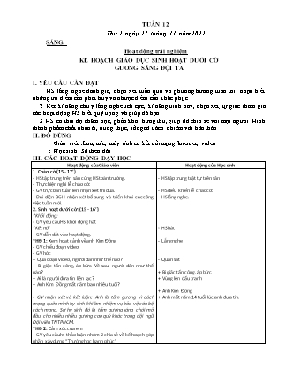 Kế hoạch bài dạy Lớp 3 - Tuần 12 NH 2022-2023 (GV: Nguyễn Thị Hằng)