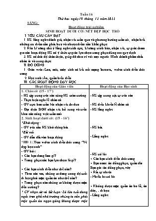 Kế hoạch bài dạy Lớp 3 - Tuần 16 NH 2022-2023 (GV: Hoàng Thị Thủy)