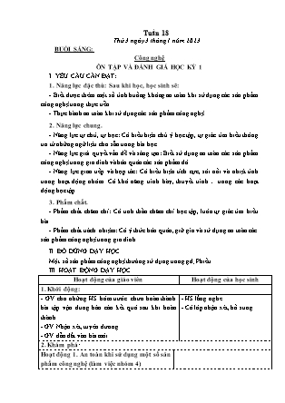 Kế hoạch bài dạy Lớp 3 - Tuần 18 NH 2022-2023 (GV: Nguyễn Thị Hằng)