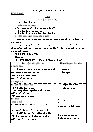 Kế hoạch bài dạy Lớp 3 - Tuần 19 NH 2022-2023 (GV: Nguyễn Thị Loan)