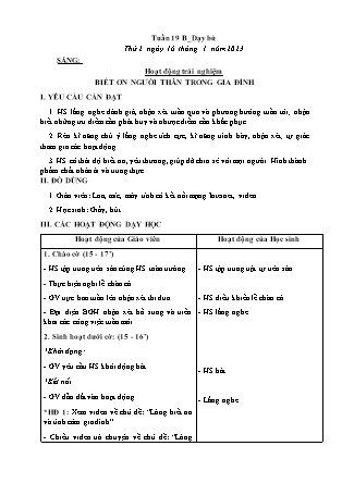Kế hoạch bài dạy Lớp 3 - Tuần 19B NH 2022-2023 (GV: Hoàng Thị Thủy)