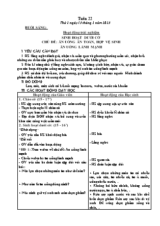 Kế hoạch bài dạy Lớp 3 - Tuần 22 NH 2022-2023 (GV: Nguyễn Thị Loan)
