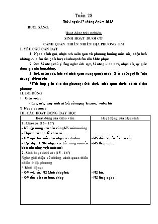 Kế hoạch bài dạy Lớp 3 - Tuần 28 NH 2022-2023 (GV: Nguyễn Thị Hằng)