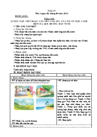 Kế hoạch bài dạy Lớp 3 - Tuần 29 NH 2022-2023 (GV: Hoàng Thị Thủy)