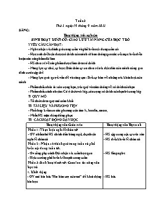 Kế hoạch bài dạy Lớp 3 - Tuần 3 NH 2022-2023 (GV: Đặng Thị Mến)