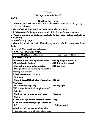 Kế hoạch bài dạy Lớp 3 - Tuần 4 NH 2022-2023 (GV: Đặng Thị Mến)