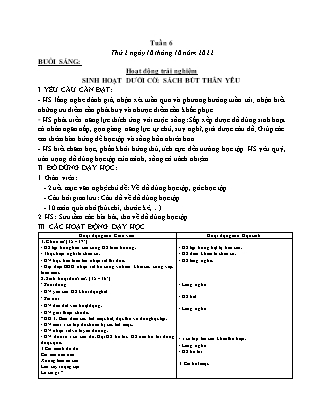 Kế hoạch bài dạy Lớp 3 - Tuần 6 NH 2022-2023 (GV: Đặng Thị Mến)