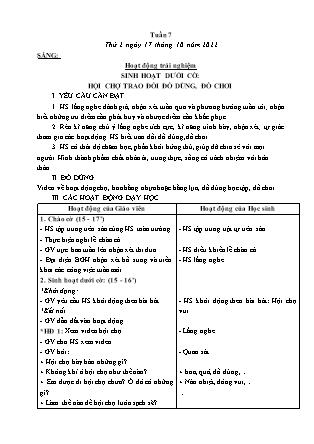 Kế hoạch bài dạy Lớp 3 - Tuần 7 NH 2022-2023 (GV: Hoàng Thị Thủy)