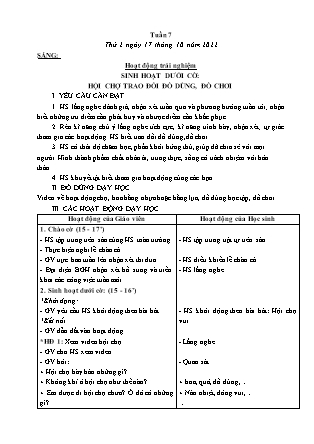 Kế hoạch bài dạy Lớp 3 - Tuần 7 NH 2022-2023 (GV: Nguyễn Thị Loan)