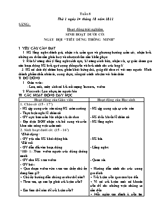 Kế hoạch bài dạy Lớp 3 - Tuần 8 NH 2022-2023 (GV: Nguyễn Thị Hằng)