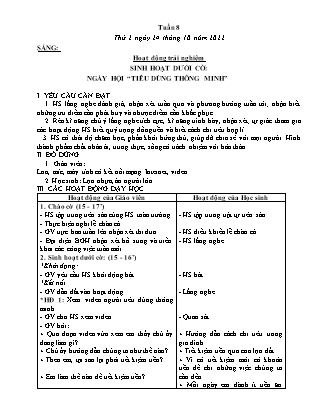 Kế hoạch bài dạy Lớp 3 - Tuần 8 NH 2022-2023 (GV: Nguyễn Thị Loan)