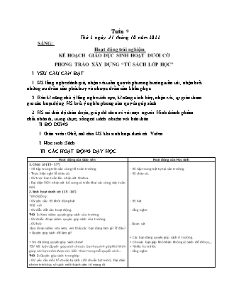 Kế hoạch bài dạy Lớp 3 - Tuần 9 NH 2022-2023 (GV: Đặng Thị Mến)