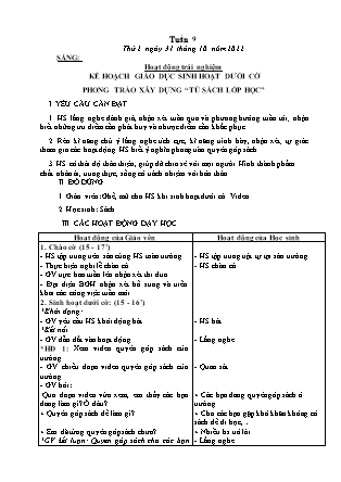 Kế hoạch bài dạy Lớp 3 - Tuần 9 NH 2022-2023 (GV: Nguyễn Thị Loan)