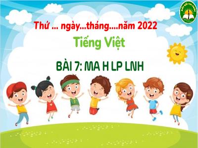 Bài giảng Tiếng Việt 3 (Kết nối tri thức) - Bài 7: Mùa hè lấp lánh