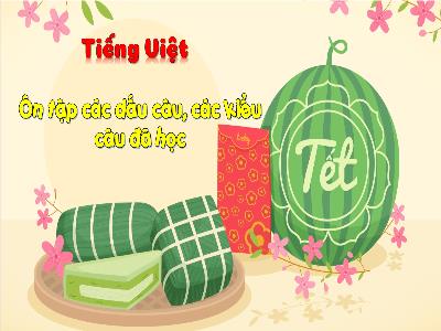 Bài giảng Tiếng Việt Lớp 3 (Kết nối tri thức) - Bài 28: Ôn tập các dấu câu, các kiểu câu đã học