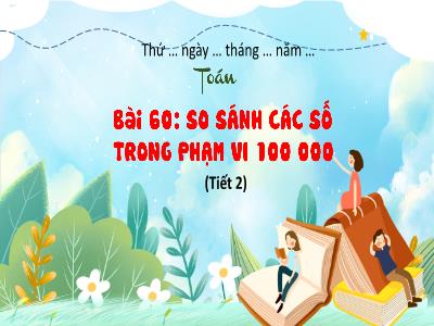 Bài giảng Toán 3 (Kết nối tri thức) - Bài 60: So sánh các số trong phạm vi 100 000 (Tiết 2)