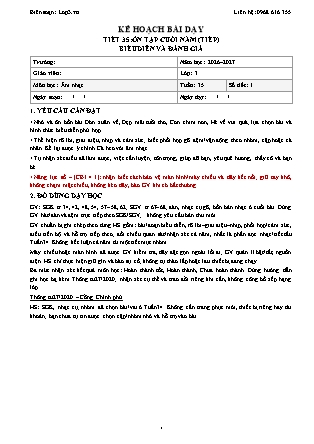 Kế hoạch bài dạy Âm Nhạc Lớp 3 - Tuần 35 - Tiết 35: Ôn tập cuối năm (Tiếp). Biểu diễn và đánh giá - Năm học 2026-2027 (Tích hợp Năng lực số và AI)