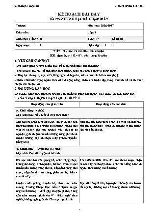 Kế hoạch bài dạy Tiếng Việt Lớp 3 - Tuần 14 - Năm học 2026-2027 (Tích hợp năng lực số và AI)