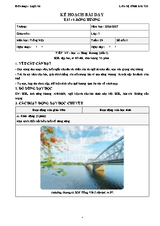 Kế hoạch bài dạy Tiếng Việt Lớp 3 - Tuần 29 - Năm học 2026-2027 (Tích hợp năng lực số và AI)
