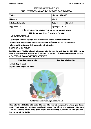Kế hoạch bài dạy Tiếng Việt Lớp 3 - Tuần 33 - Năm học 2026-2027 (Tích hợp năng lực số và AI)