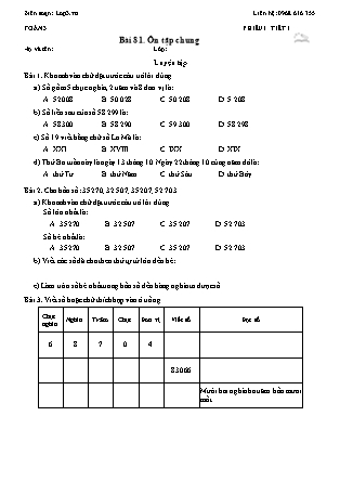Phiếu Bài tập hằng ngày Toán Lớp 3 - Bài 81. Ôn tập chung - Kết nối tri thức (Năm học 2026-2027)